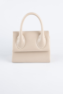 Abendtasche Lackleder Beige KC165
