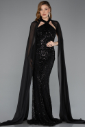 Abendkleid Lang Schwarz ABU5595