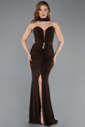 Braun Abendkleid Lang ABU5561