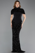 Abendkleid Lang Schwarz ABU5640