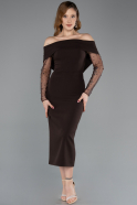 Partykleid Midi Braun ABK2522