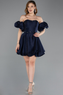Abendkleid Mini Marineblau ABK2512