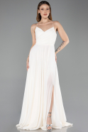 Abendkleid Lang Weiß ABU5632