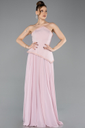 Abendkleid Lang Chiffon Puder ABU5681