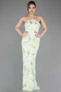 Abendkleid Lang Schuppig Minzgrün ABU5713