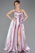 Abendkleid Lang Satin Puder ABU4774
