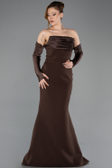 Braun Abendkleid Lang ABU4398
