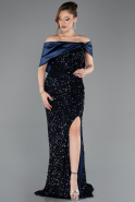 Abendkleid Lang Marineblau ABU5711