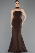 Abendkleid Lang Braun ABU5735