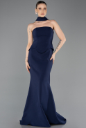 Abendkleid Lang Marineblau ABU5735