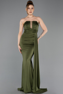 Abschlusskleid Lang Khaki ABU5746