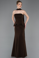 Standesamtkleid Lang Braun ABU5774