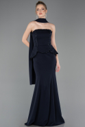 Standesamtkleid Lang Marineblau ABU5774
