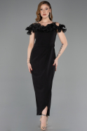 Partykleid Midi Schwarz ABK2545