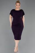 Abendkleid in Übergröße Midi Violette ABK2535