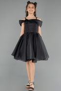 Abendkleid für Kinder Kurz Schwarz ABK2566