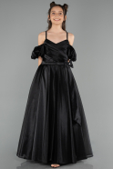 Abendkleid für Kinder Lang Schwarz ABU5912