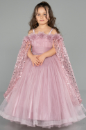 Brautkleid für Kinder Lang Puder ABG179