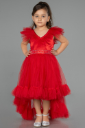 Abendkleid für Kinder Lang Rot ABU4239