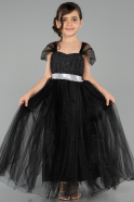 Abendkleid für Kinder Lang Schwarz ABU3566