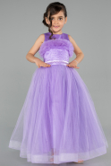 Abendkleid für Kinder Lang Lila ABU3909