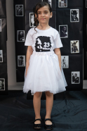 Mädchen T-Shirt Weiß ML4901