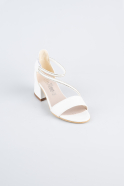 Abendkleid für Kinder Leder Weiß SE796