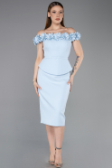 Partykleid Midi Eisblau ABK2583