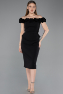 Partykleid Midi Schwarz ABK2583