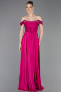 Abschlusskleid Lang Fuchsie ABU5938