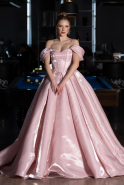 Designer Abendkleid Lang Satin Puder ABU5749