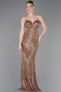 Abschlusskleid Lang Kupfer ABU5980
