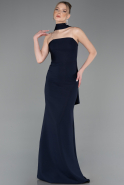 Abendkleid Lang Marineblau ABU5981