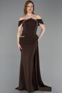 Standesamtkleid Lang Braun ABU6001