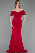 Abendkleid Lang Fuchsie dunkel ABU6002
