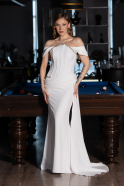 Standesamtkleid Lang Weiß ABU6001