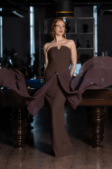 Abschlusskleid Lang Braun ABU5970