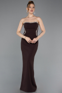 Abendkleid Lang Braun ABU6020