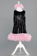 Abendkleid für Kinder Kurz Schwarz ABK2574