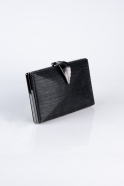 Abendtasche Laserschnitt Schwarz KC713
