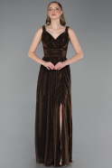 Abschlusskleid Lang Kupfer ABU6045