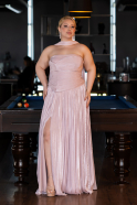 Kleider in Großen Größen Lang Chiffon Puder ABU5958