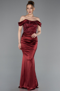 Abendkleid Lang Weinrot ABU6078