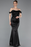 Abendkleid Lang Schwarz ABU6078