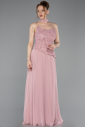 Abendkleid Lang Chiffon Puder ABU6081