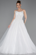 Hochzeitskleider Lang Weiß ABG188