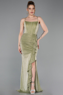 Abschlusskleid Lang Öl Grün ABU6082