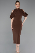 Braun Abendkleid Midi ABK2517