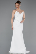 Abendkleid Lang Weiß ABU5568
