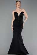 Abendkleid Lang Schwarz ABU5568